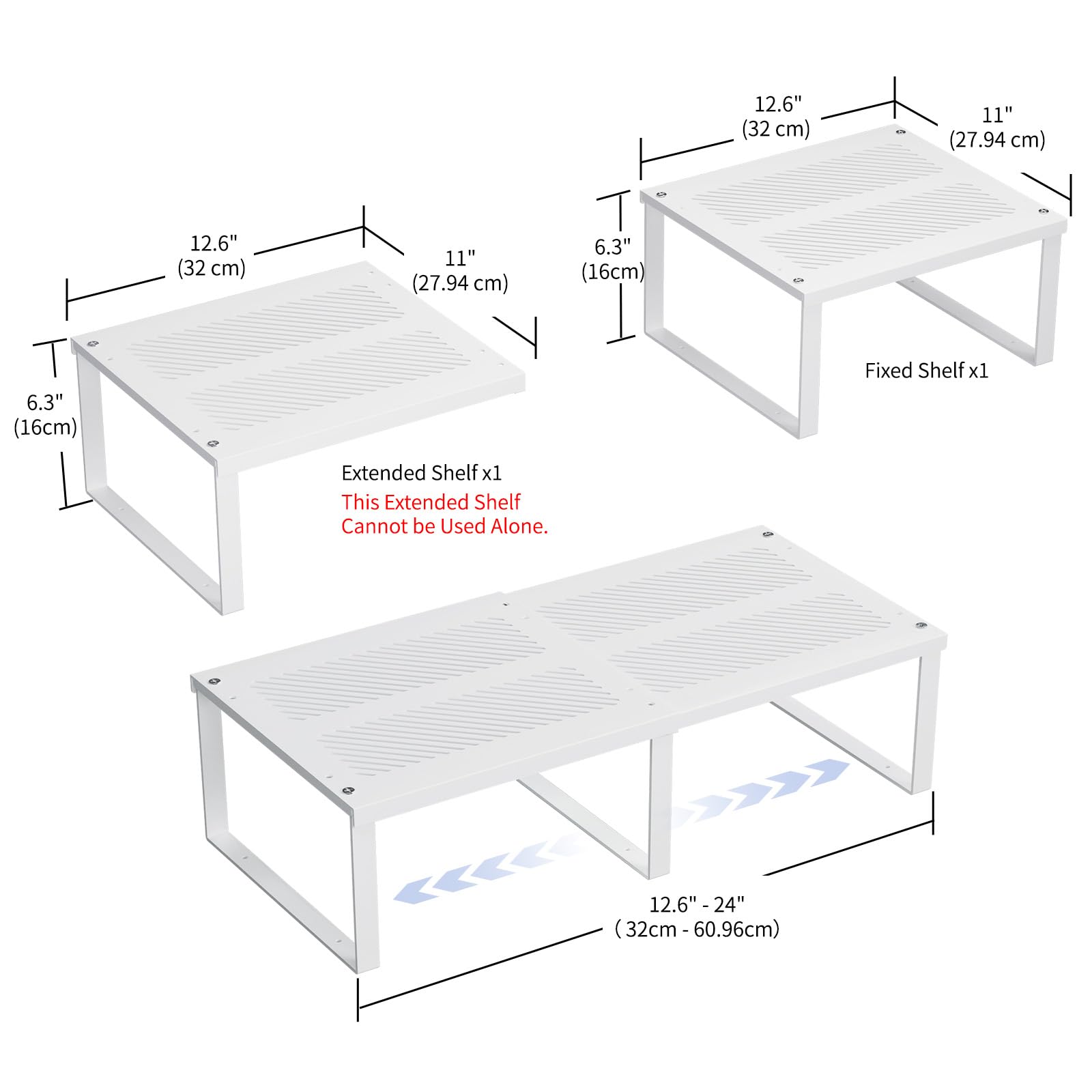 EAROND shelf-brackets ensure quick, sturdy assembly
