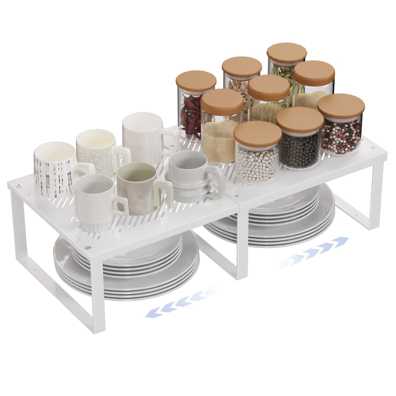 EAROND pantry shelf fixed-board setup for strong storage