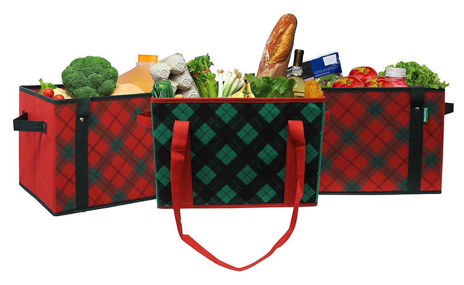 Earthwise Deluxe bag folded flat for compact, space-saving storage in a closet
