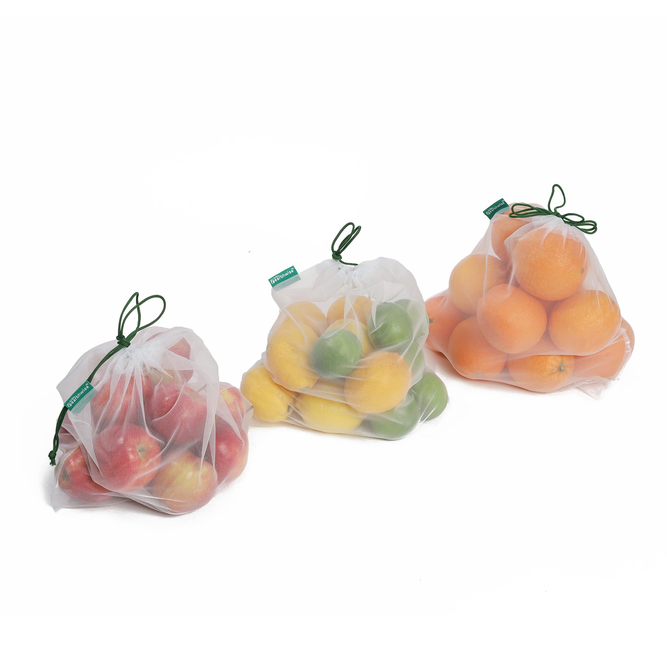 Earthwise reusable mesh bag reduces disposable plastic by replacing single-use bags.