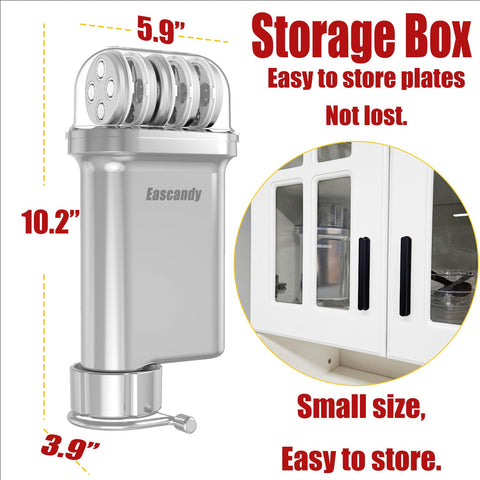 Eascandy pasta press large macaroni disc creates chunky tubes for baked dishes.