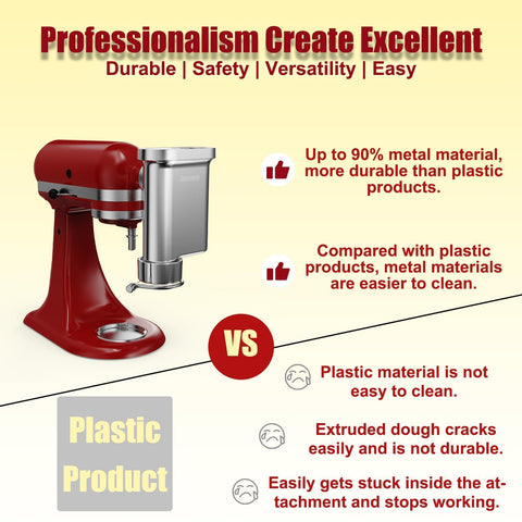 Eascandy pasta press spaghetti disc for quick spaghetti strands with even thickness.