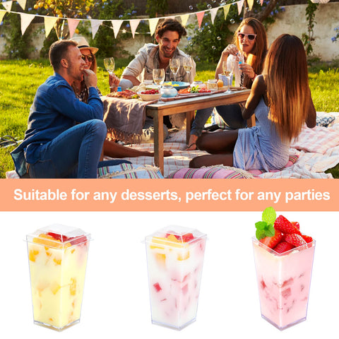 EASERCY party dessert cups create attractive displays at celebrations