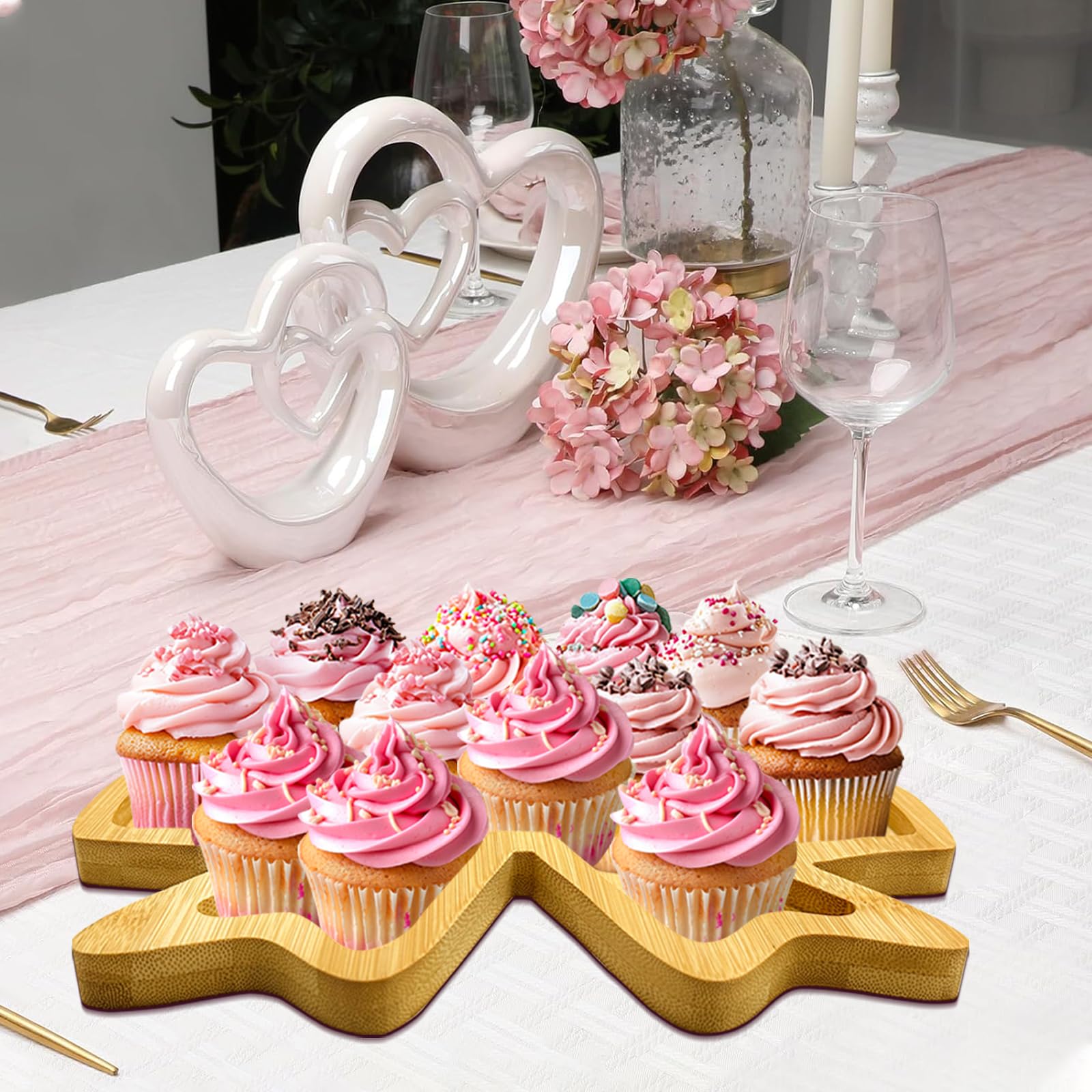 Easma coquette platter doubles as decor and functional serving dish.