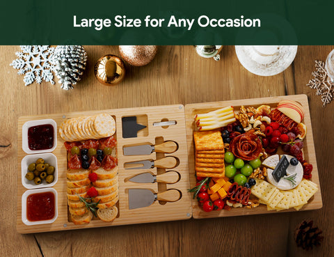 Easoger bamboo board is eco-friendly and resistant to stains and odors.