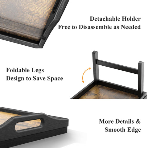 Easoger portable bed tray easy to move and clean after meals.