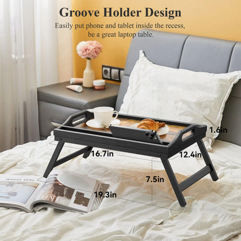 Easoger bamboo bed tray with durable build for stable laptop use.