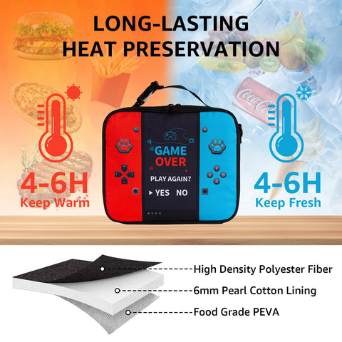 Easozoom lunch bag with detachable strap for easy cross-body carrying.