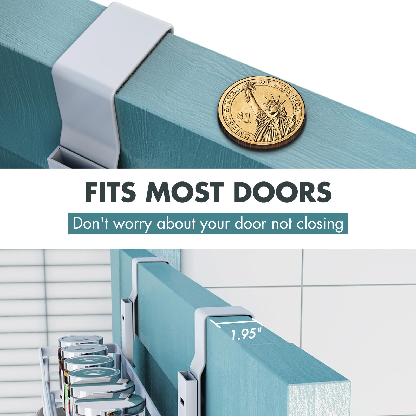 Eastherry 59-inch frame height fits tall items for vertical storage.