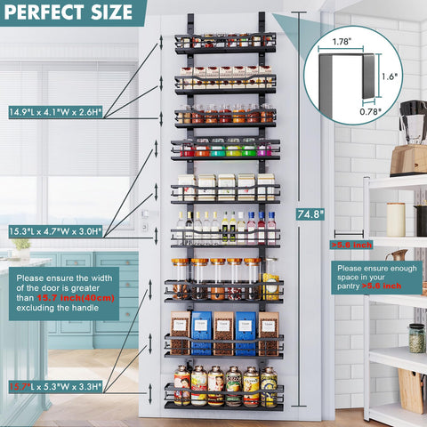 Eastherry adjustable baskets let you customize height for different items.