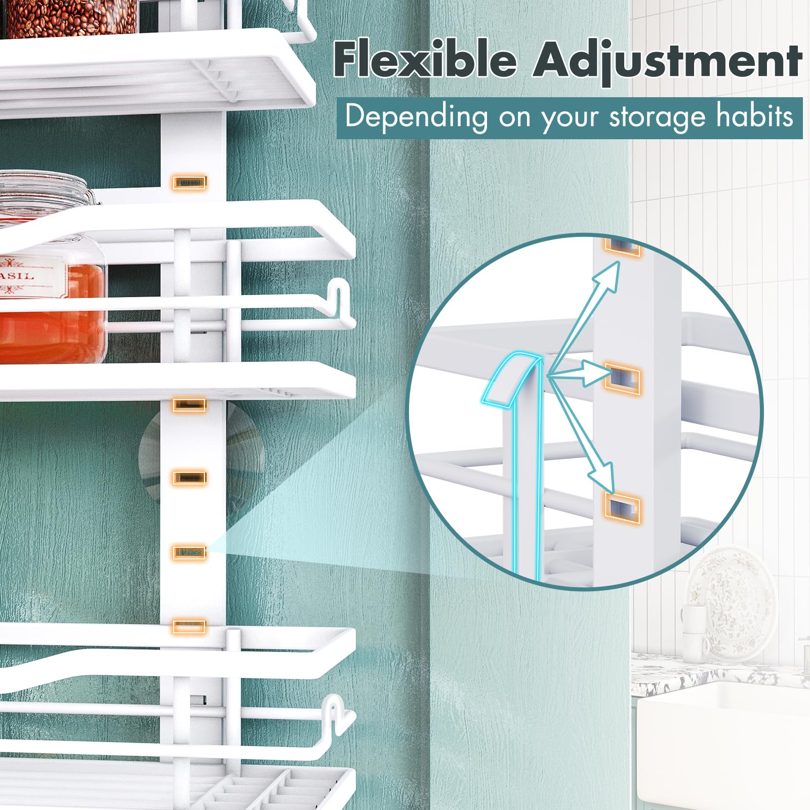 Eastherry included sticky trays provide extra organization surfaces.