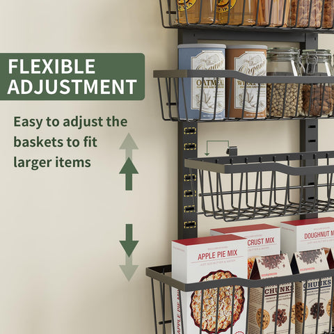 Eastherry snap-on baskets install easily without tools.