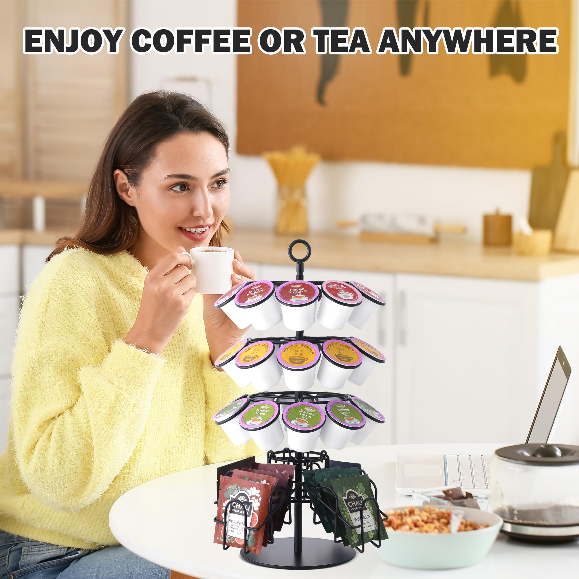 Eastsign 3-tier KCUP construction stores ten pods per tier for organized flavors