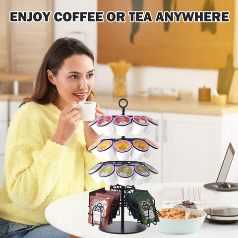 Eastsign 3-tier KCUP construction stores ten pods per tier for organized flavors