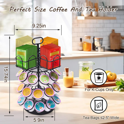 Eastsign four-tier rotating tray design keeps beverages organized and reachable.