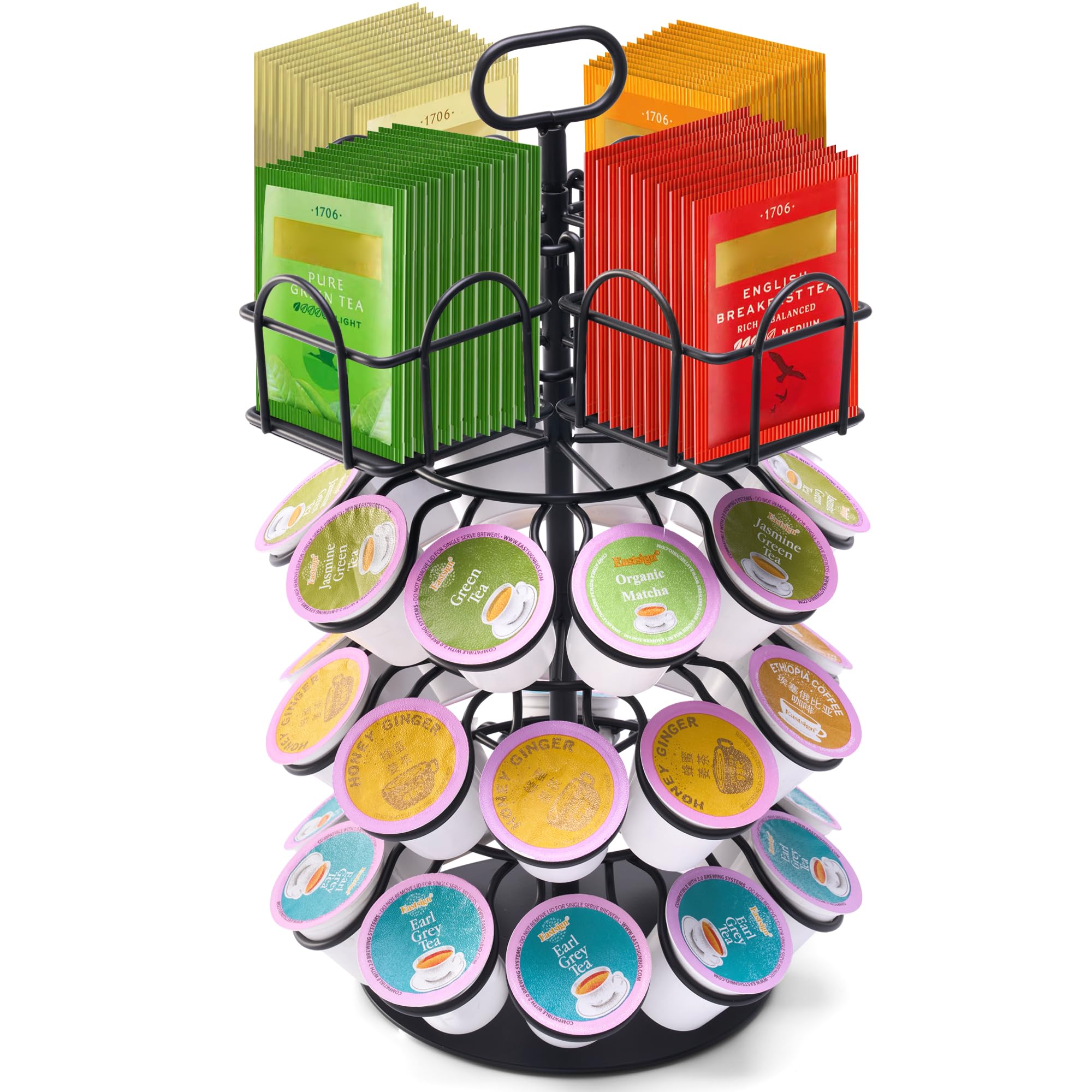 Eastsign 360° rotating carousel for easy K-Cup access on the counter.