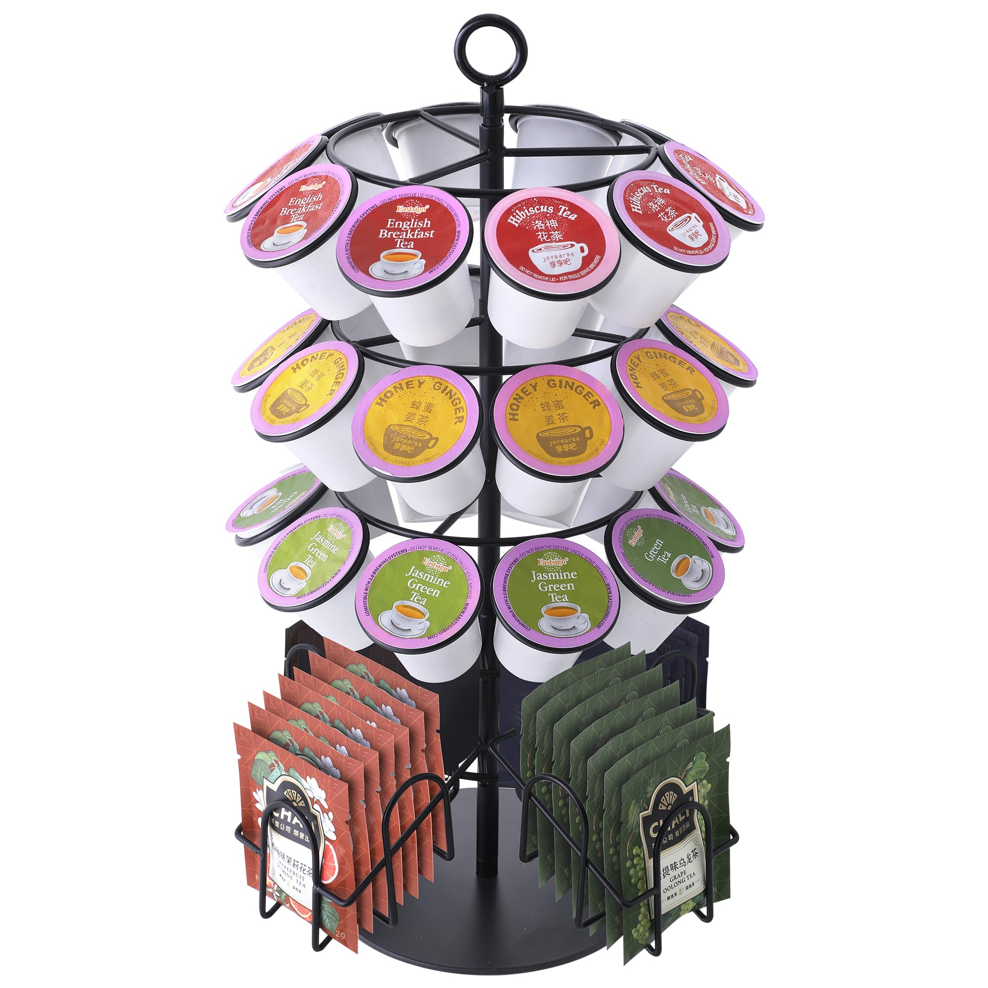 Eastsign coffee pod holder with 360-degree rotation for easy access