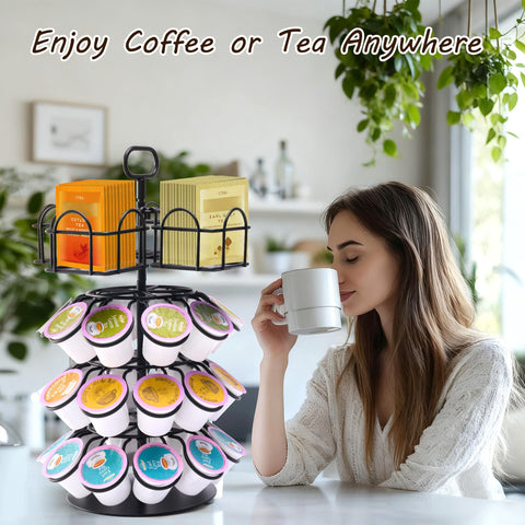 Eastsign space-saving kitchen organizer keeps the beverage area tidy.