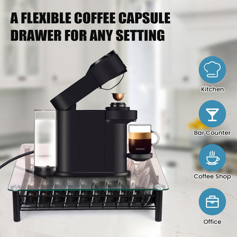 Eastsign durable tempered glass finish enhances a long-lasting coffee station