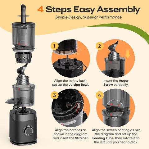 PSIIDAN parts are dishwasher safe with tool-free assembly.