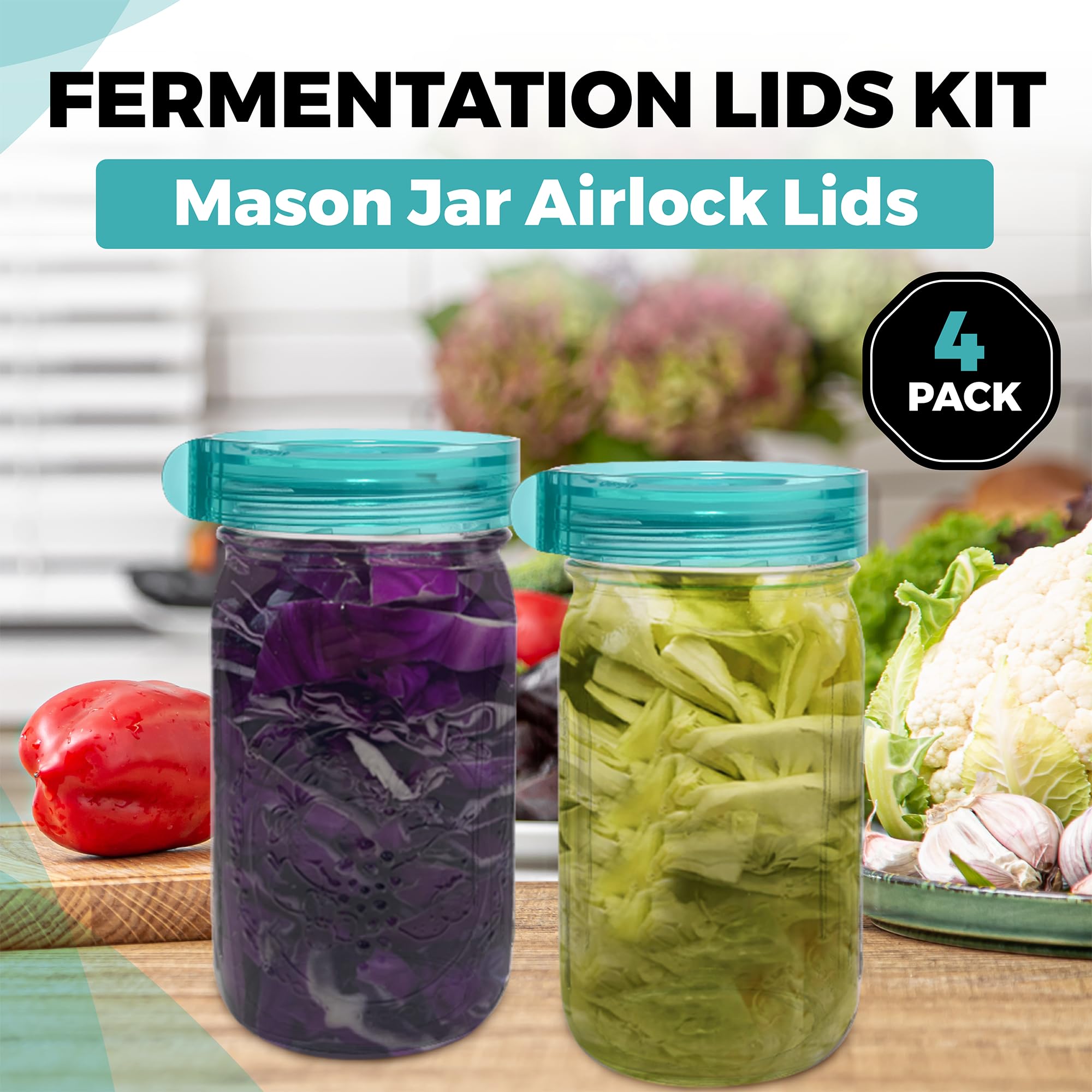 Close-up of Easy Fermenter airlock lid showing airtight seal