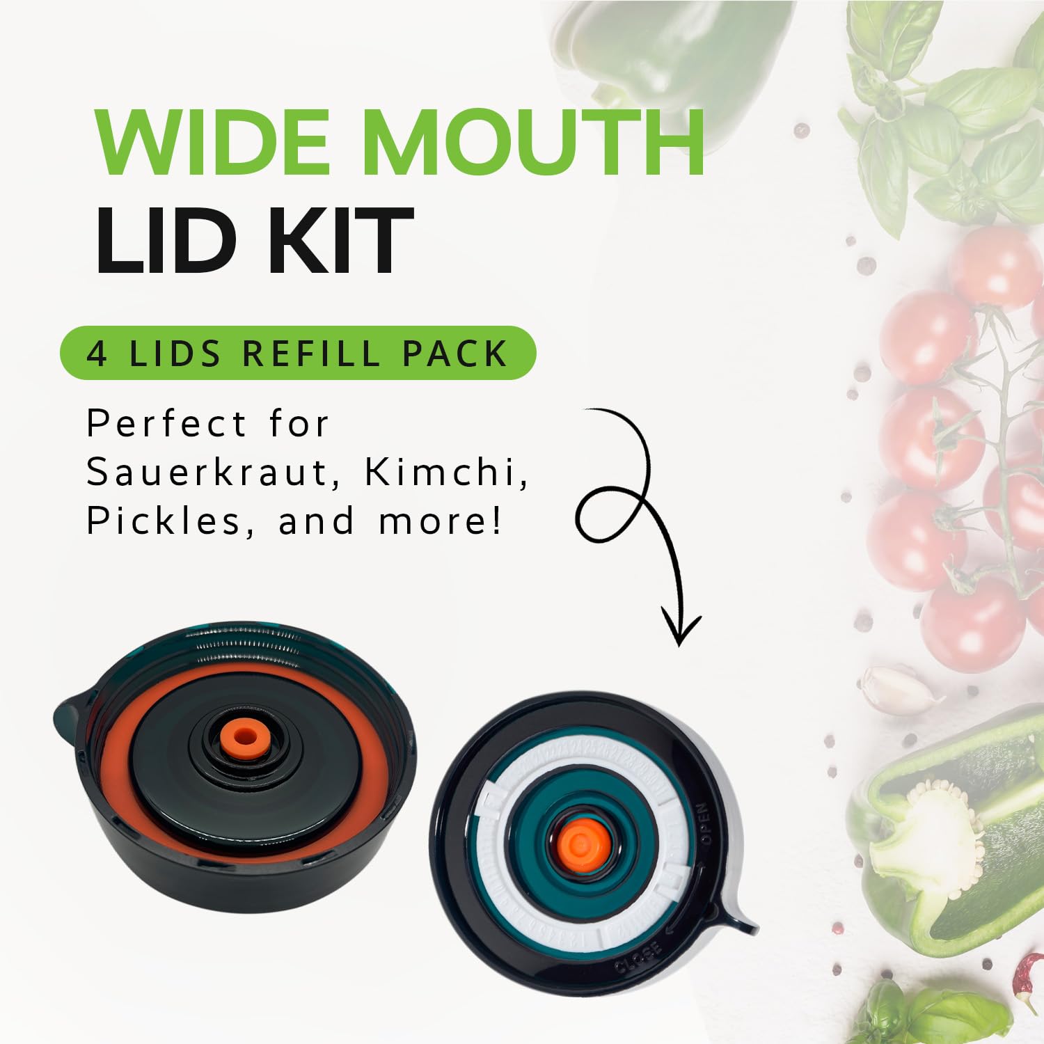 Easy Fermenter airlock lid closeup shows durable, leak-proof seal.