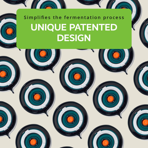 Easy Fermenter pack-4-lids ready for immediate home fermentation.