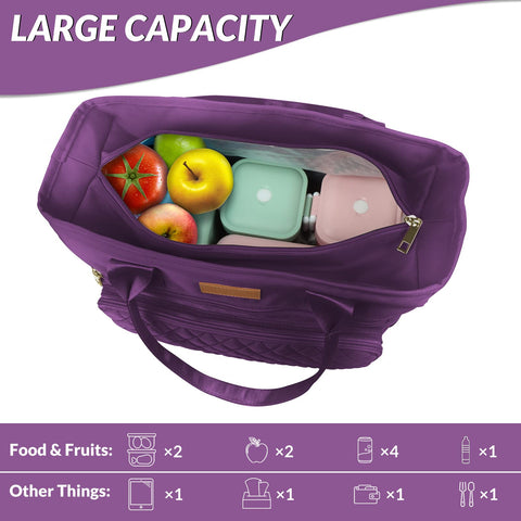 EASYA Lumina Purple insulated layer preserves food temperature