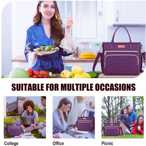 EASYA Mirage Purple leakproof liner with aluminum foil for secure temperature control.