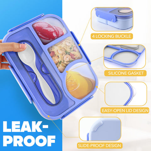 EASYFUN box lid with silicone gasket resists leaks during transport.