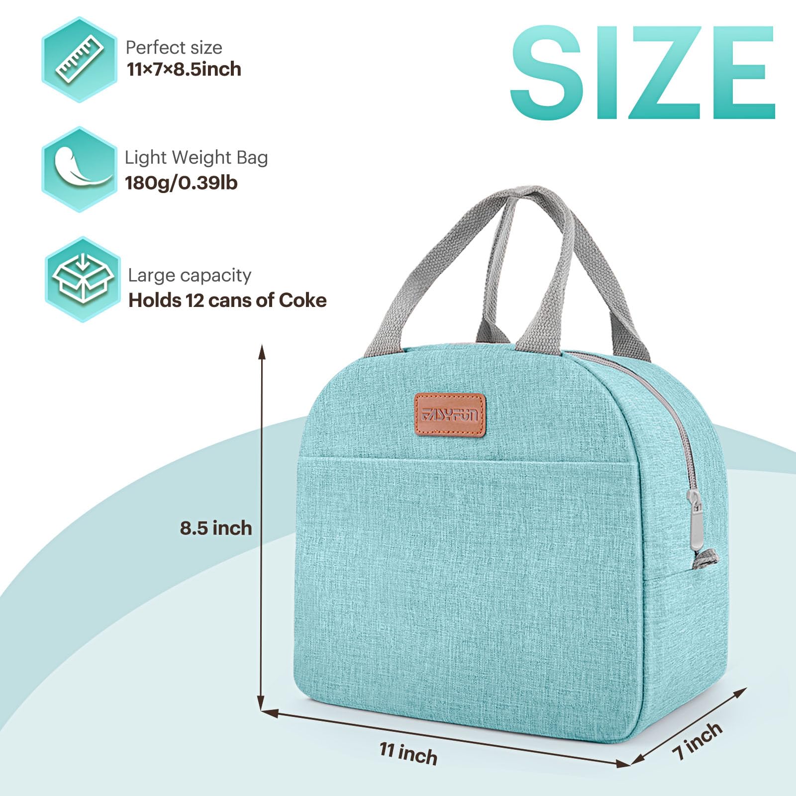 EasyFUN insulated interior keeps meals at the right temperature for hours.