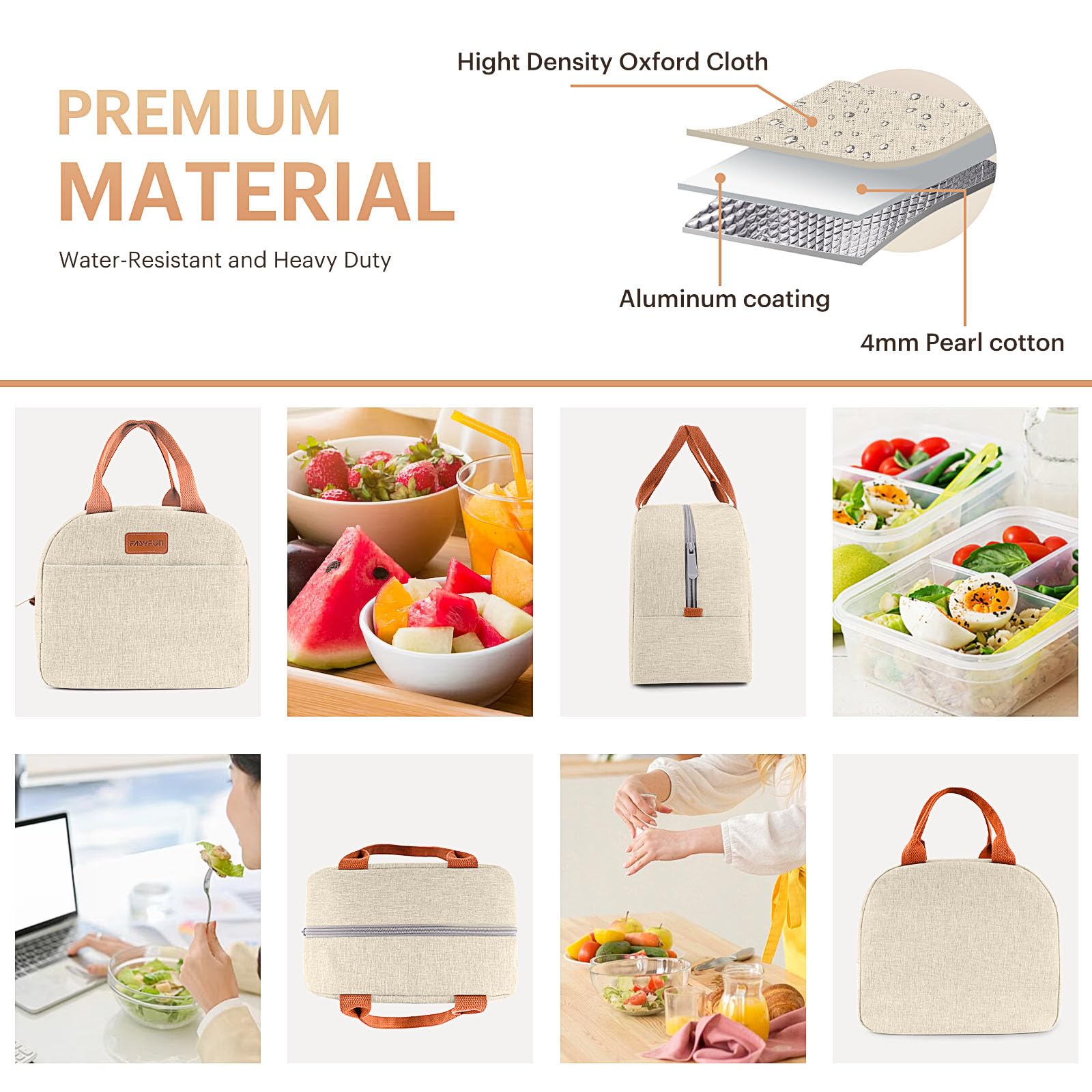 EASYFUN aluminum lining helps keep interior odor-free and easy to wipe clean