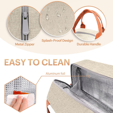 EASYFUN insulation layer helps keep food cold or warm for hours