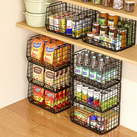 easykitch carbon steel matte black finish for durable pantry storage