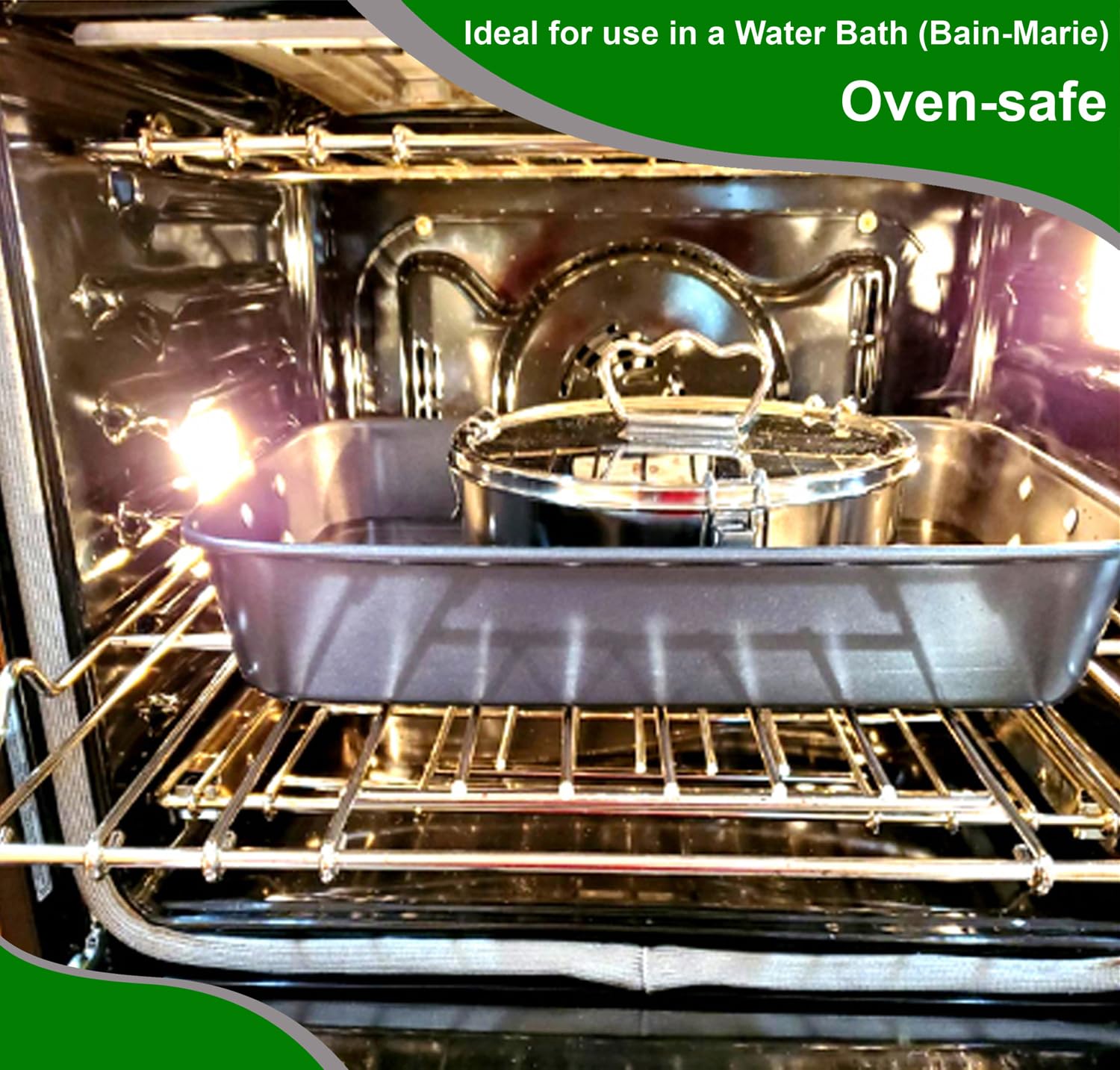 EasyShopForEveryone dishwasher-safe flan pan for easy cleanup after caramel.
