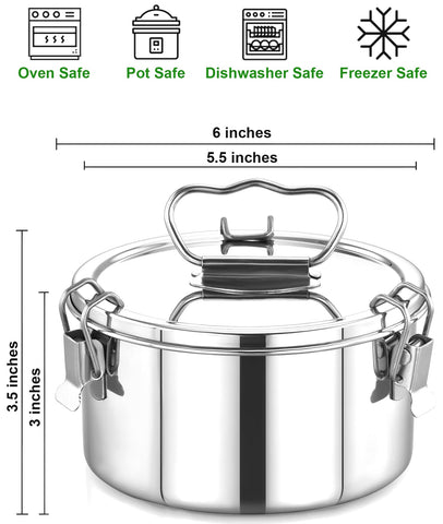EasyShopForEveryone flan pan lid with secure clip for moisture retention.