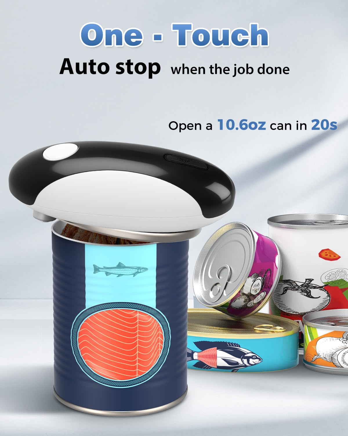 EasyVAVA rechargeable motor delivers quick openings.