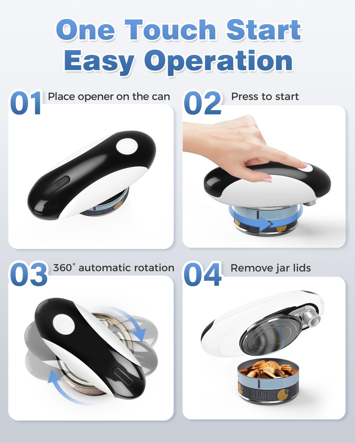 EasyVAVA compatible with cans of all sizes for versatile use.