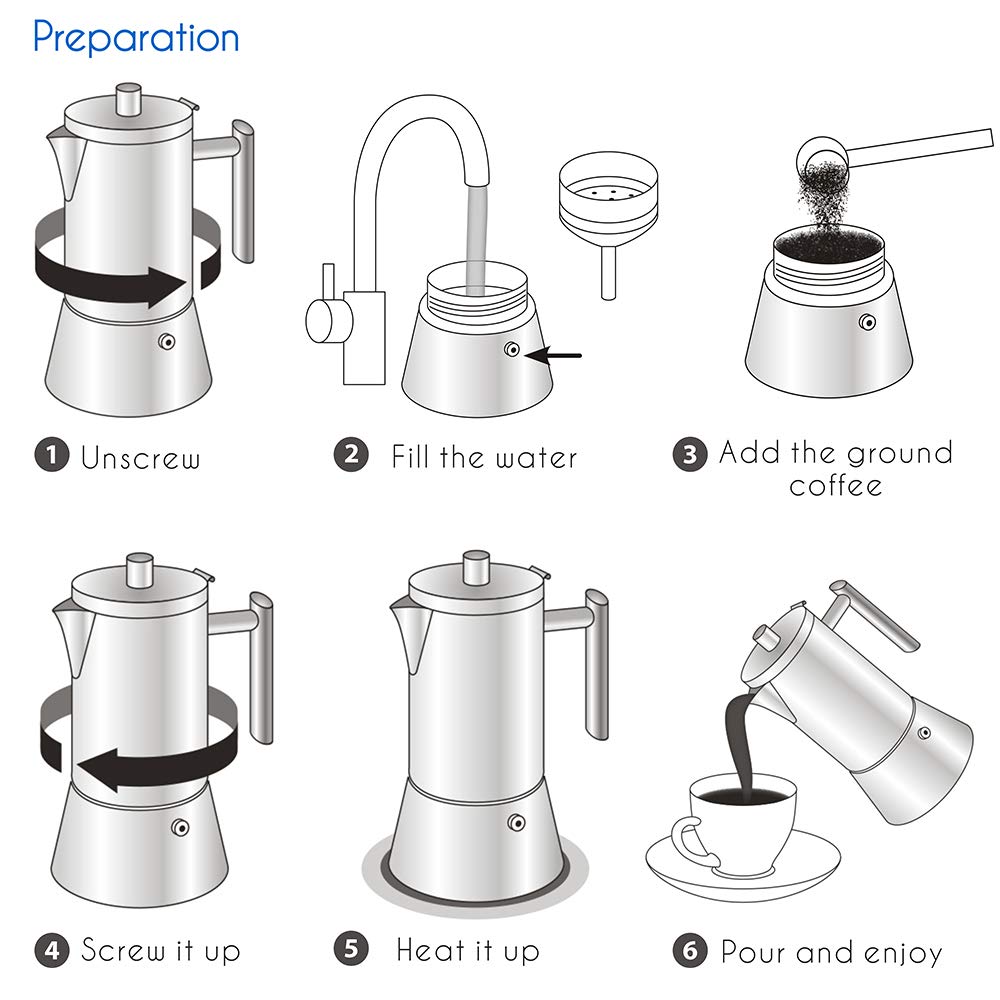 Induction-compatible base ensures even heat for consistent extraction