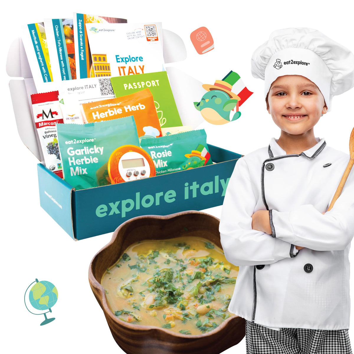 eat2explore Italian meatballs spaghetti assembly kit encourages hands-on family cooking