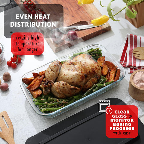 EATEX four-size set fits meals from side dishes to casseroles.