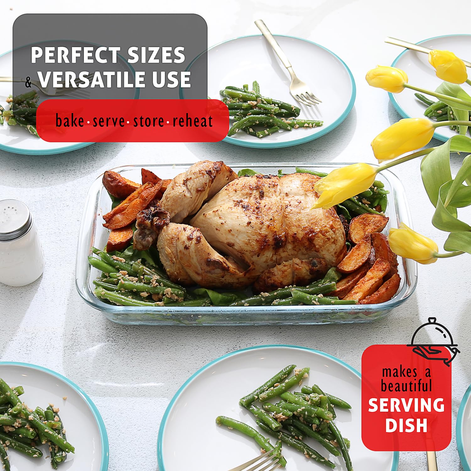 EATEX freezer-to-table versatility for meal prep and reheating.