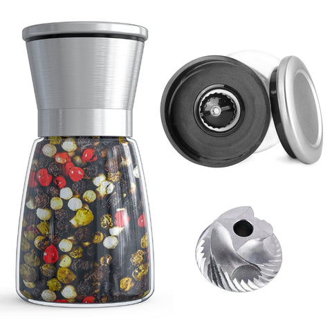 Ebaco professional pepper grinder with carbon steel rotor for precise grind control.