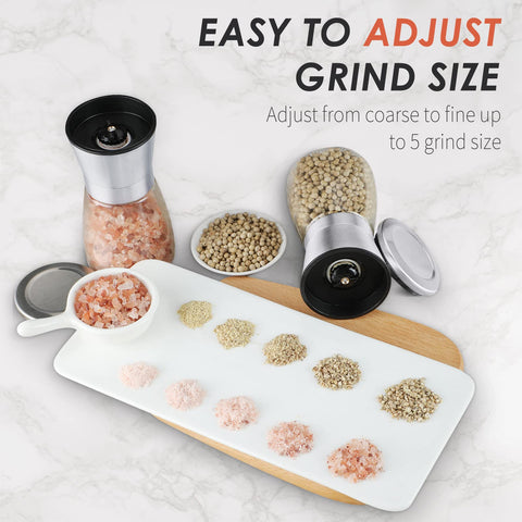 Ebaco set shows large refill opening for quick spice replenishment.
