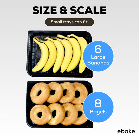ebake stackable trays simplify storage when not in use