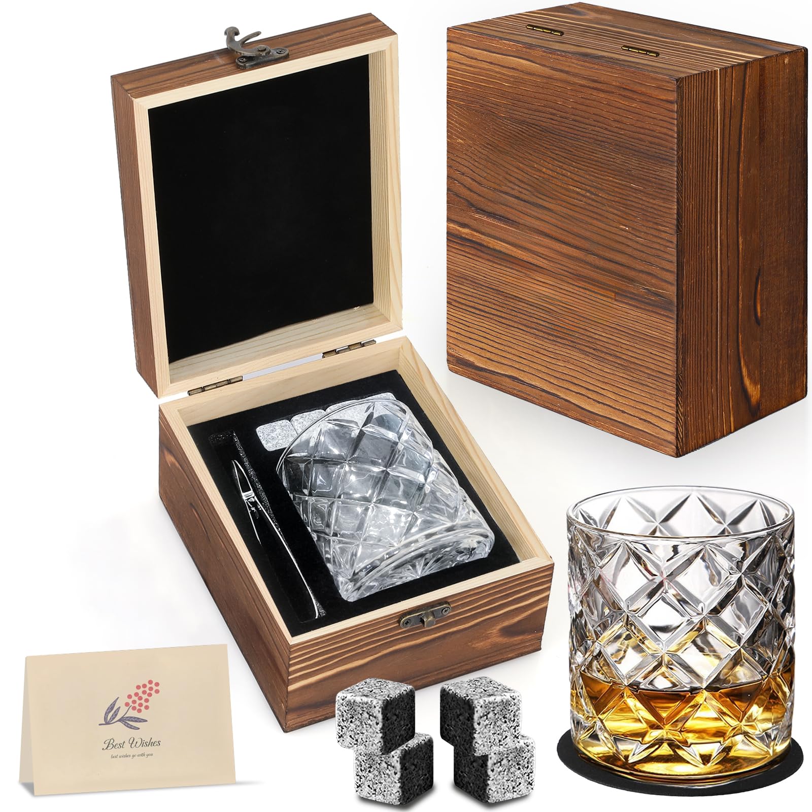 EBGRF whiskey stones gift set box – elegant packaging for whiskey lovers