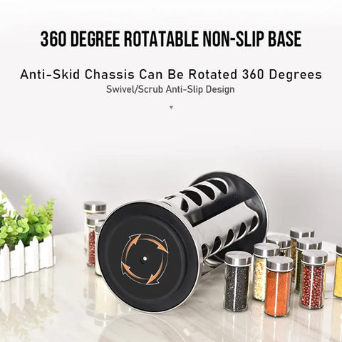 EBIZ&TECH stainless steel base providing stable, 360-degree access.