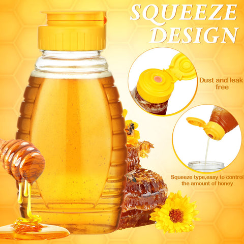 Eccliy clear honey jar enables precise portioning for tea and breakfast.