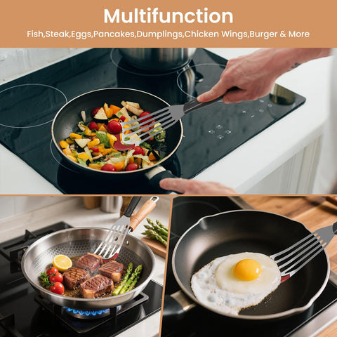 Ecerangus dishwasher-safe spatula set, easy cleanup after cooking.