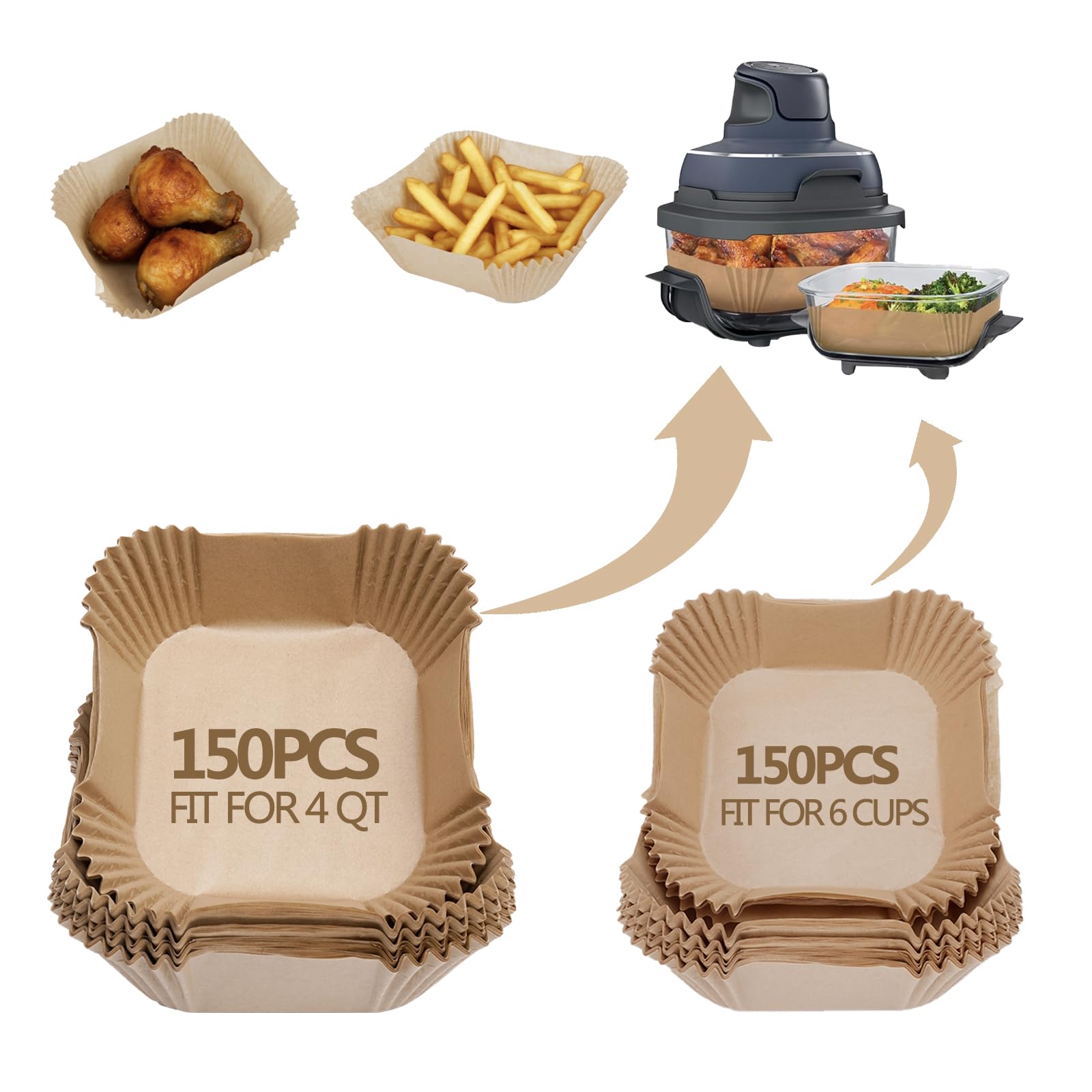 Ecfvtp Ninja Crispi liners packaged for convenient replacement